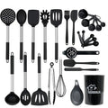 15/27/37Pcs Silicone Cooking Utensils Set Nonstick Cookware Heat Resistant Stainless Steel Handle Kitchen Tools Kitchenware wiktra