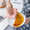 3PCS Coral Fleece Dishcloths Thickened Kitchen Cleaning Towel Absorbent Non-stick Oil Microfiber Rag Pan Pot Dish Wipe Cloth wiktra