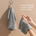 1/3Pcs Bamboo Charcoal Dishcloth Microfiber Kitchen Towel Thickened Absorbent Non-stick Oil Rags Home Cleaning Dishcloth wiktra