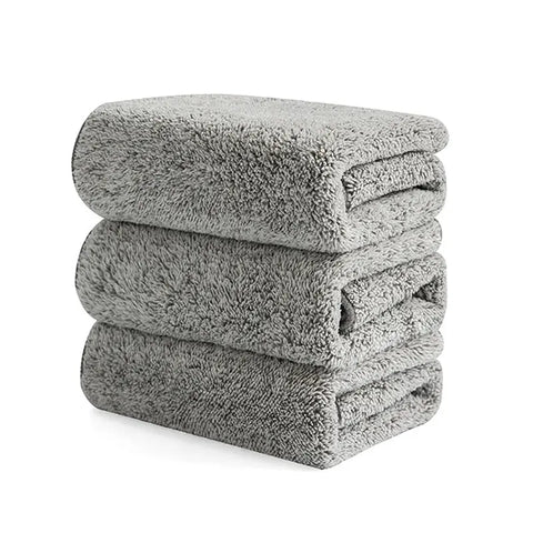 1/3Pcs Bamboo Charcoal Dishcloth Microfiber Kitchen Towel Thickened Absorbent Non-stick Oil Rags  hand cleaning cloth