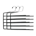 3Pcs Pants Rack 4 Layer Multi-functional Clothes Trousers Towel Hanger Bedroom Closet Organizer Wardrobe Storage Metal Dipping wiktra