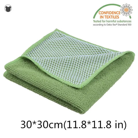 3pc Kitchen Towels Dish Washing Cloth Mesh Towel Wipes Absorbable Soft Window Car Rags Bathroom Microfiber Cleaning Cloth wiktra