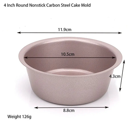 4-10.5 Inch Round Shape Nonstick Carbon Steel Pie Pan Pizza Holding Plate Cookie Biscuit Baking Sheet DIY Kitchen Oven Gadgets