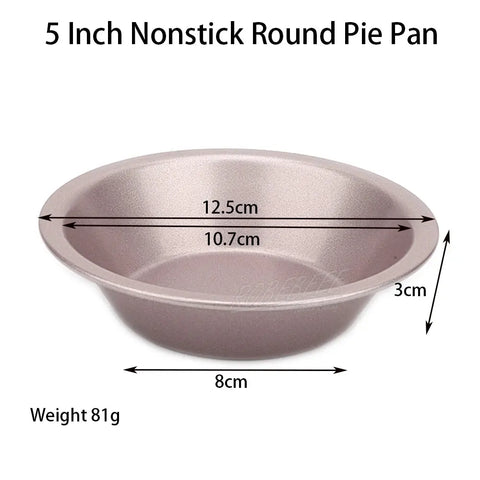 4-10.5 Inch Round Shape Nonstick Carbon Steel Pie Pan Pizza Holding Plate Cookie Biscuit Baking Sheet DIY Kitchen Oven Gadgets