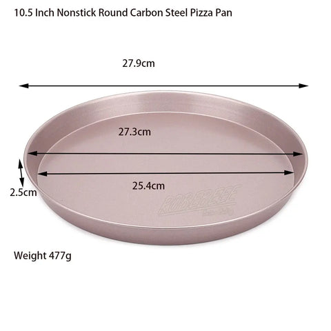 4-10.5 Inch Round Shape Nonstick Carbon Steel Pie Pan Pizza Holding Plate Cookie Biscuit Baking Sheet DIY Kitchen Oven Gadgets