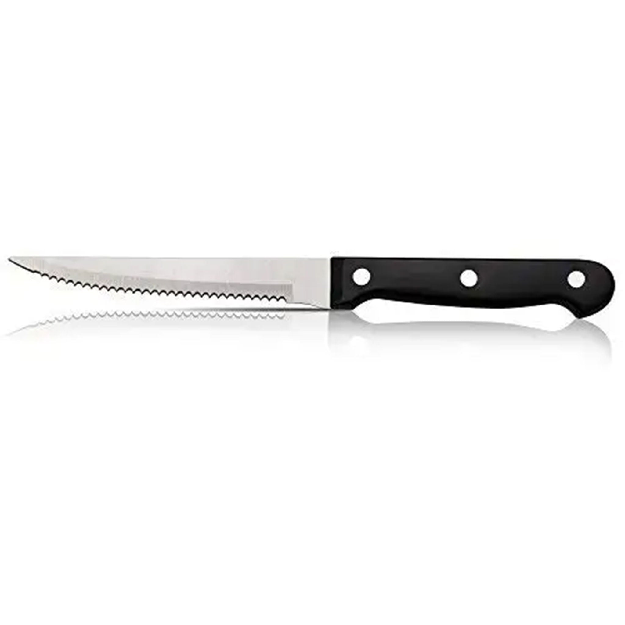 4/6/8/12-Piece Steak Knife Set – Sharp Blade with Black PP Handles for BBQ & Meat Cutting