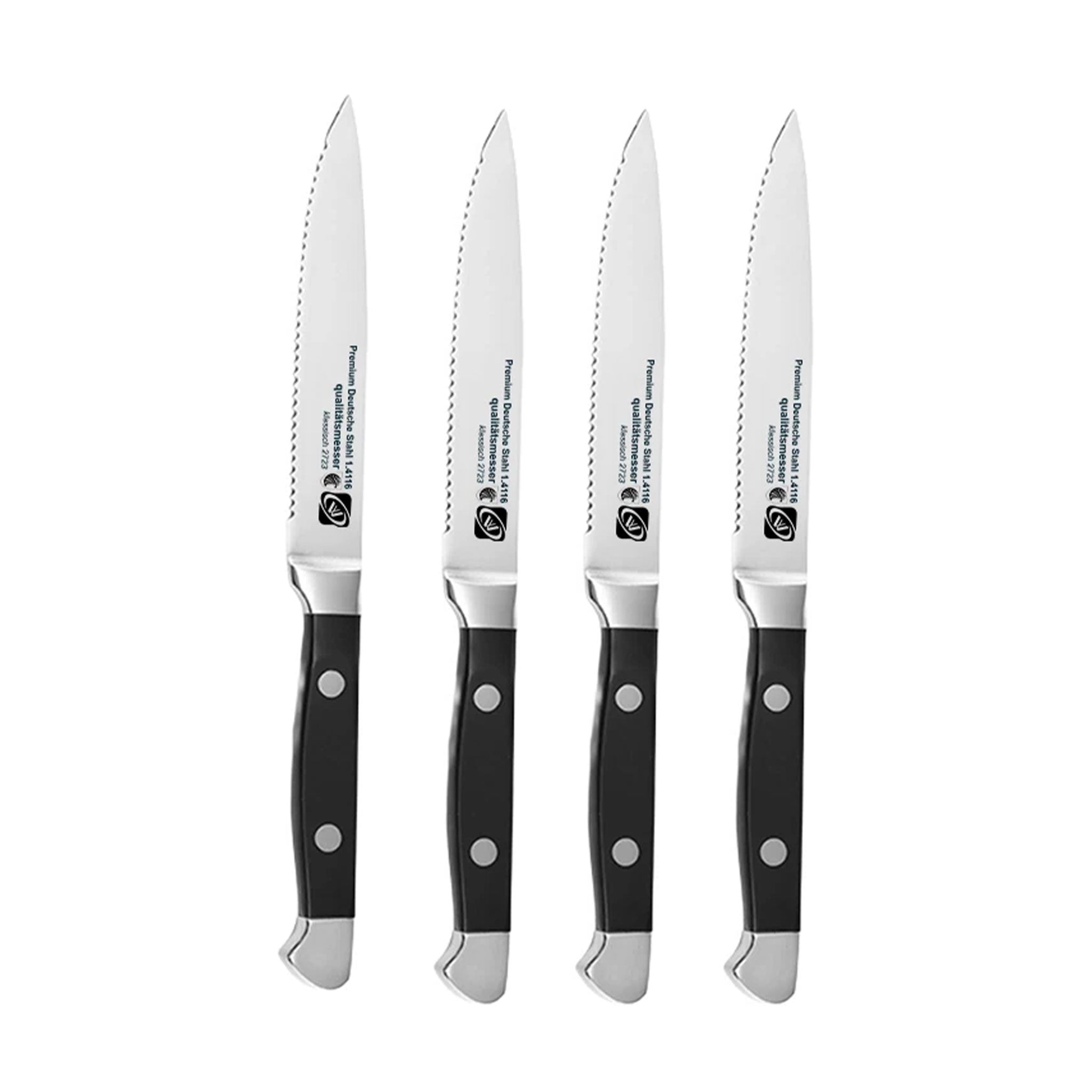 4/6/8-Piece Stainless Steel Steak Knife & Fork Set – Polished Handle Tableware