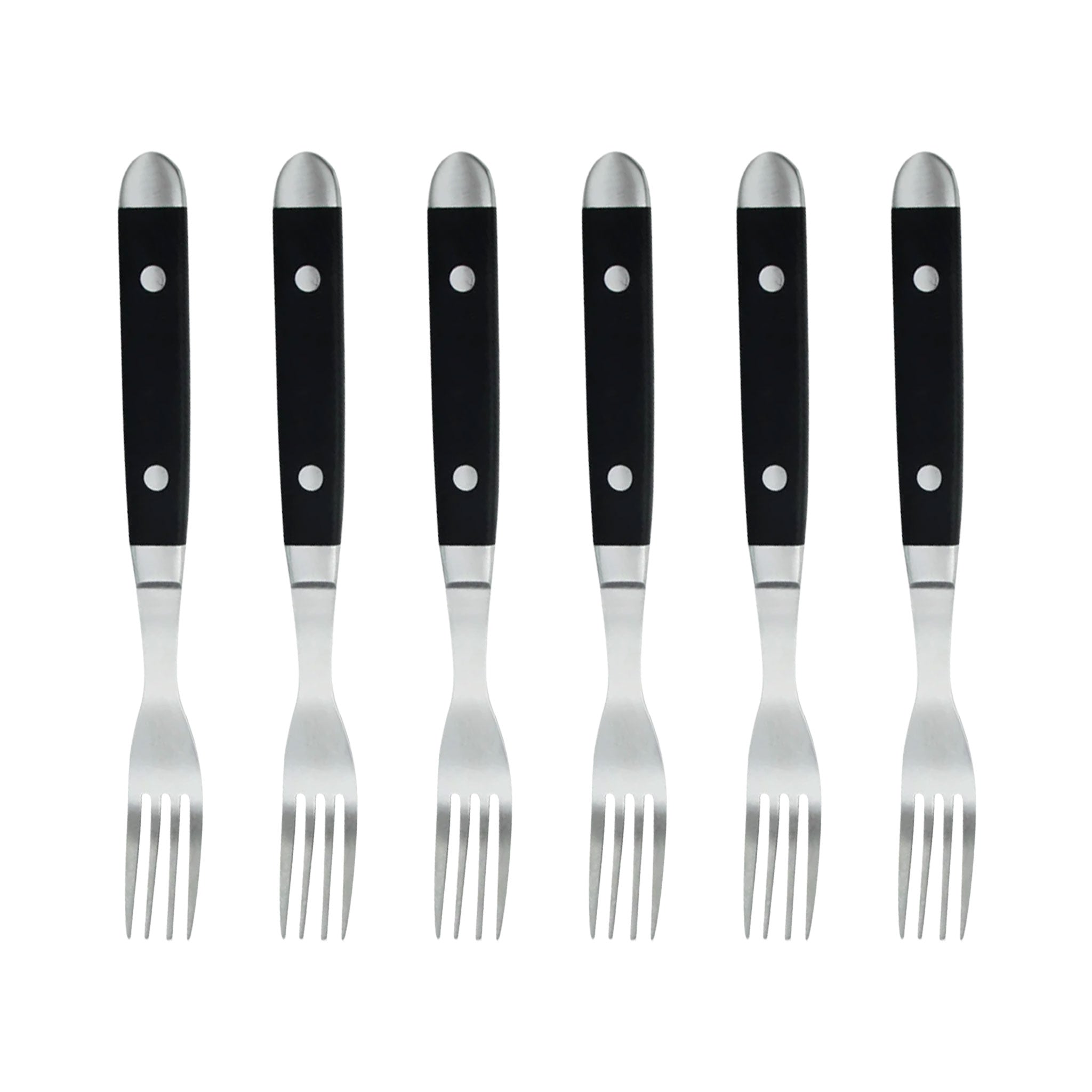 4/6/8-Piece Stainless Steel Steak Knife & Fork Set – Polished Handle Tableware