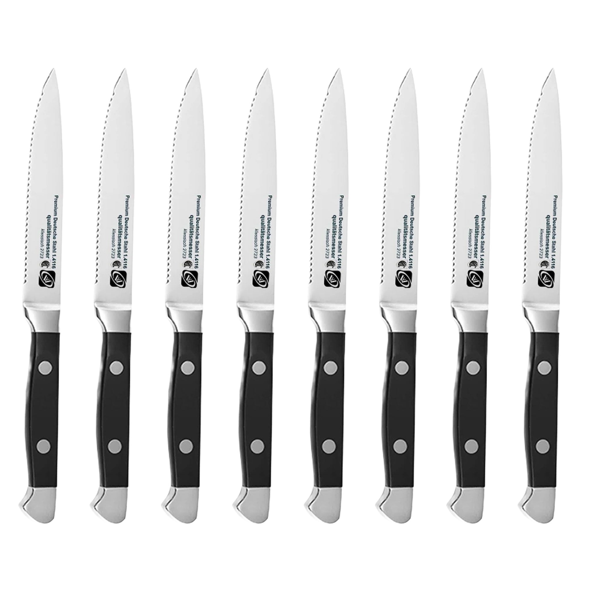 4/6/8-Piece Stainless Steel Steak Knife & Fork Set – Polished Handle Tableware