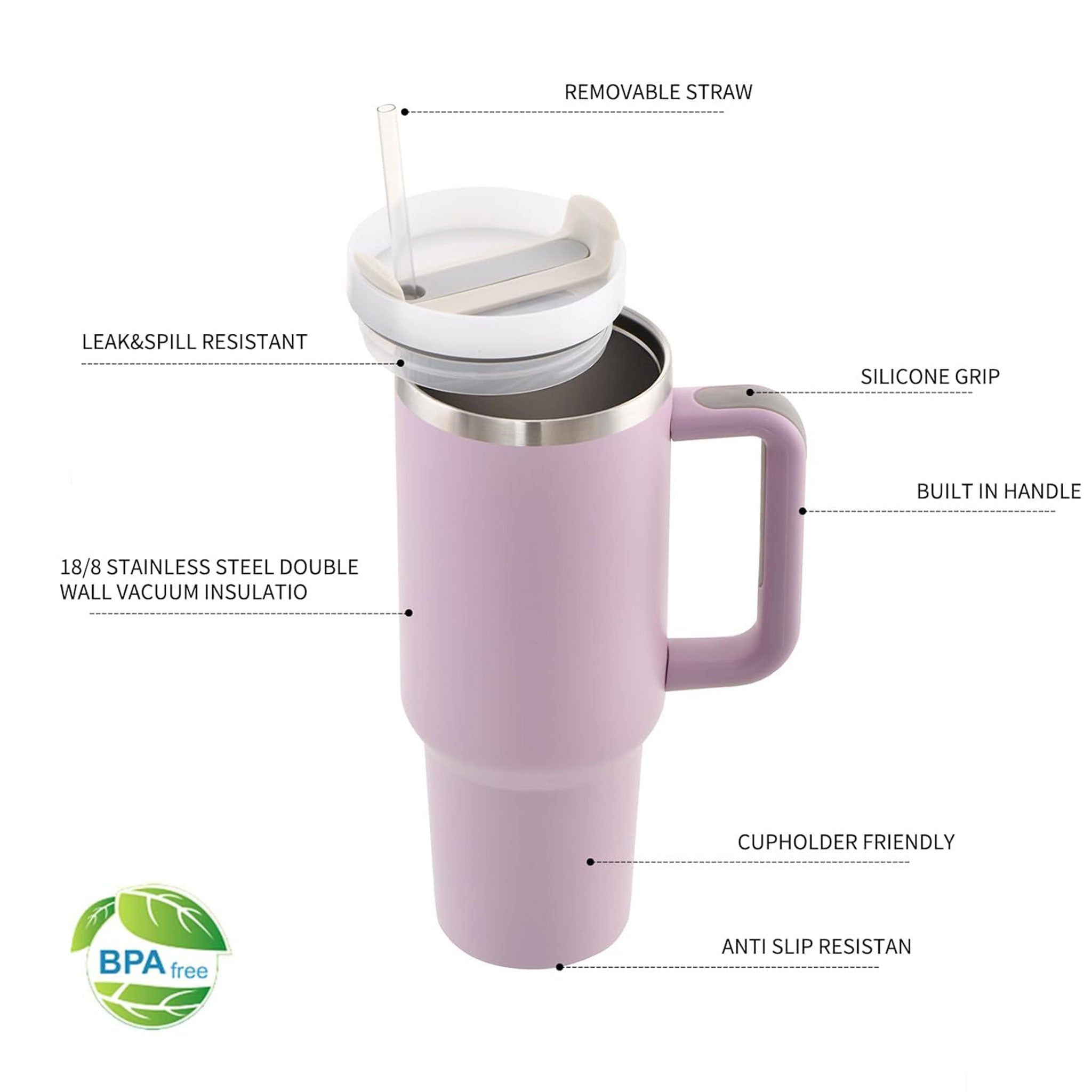 40oz Stainless Steel Insulated Tumbler