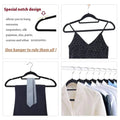 41CM ABS flocking non-slip hanger clothing store finishing seamless storage household clothes hanging magic clothes rack wiktra