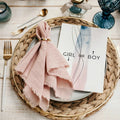 42*42cm Wedding Napkin Cotton Cloth Rustic Gauze Hanky Tea Towel Dining Place Mats Wedding Supplies Linen Home Table Decor - Wiktra