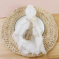 42*42cm Wedding Napkin Cotton Cloth Rustic Gauze Hanky Tea Towel Dining Place Mats Wedding Supplies Linen Home Table Decor - Wiktra