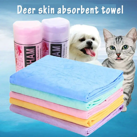 42cm*33cm Deerskin Absorbent Towels Chamois Towel Car Kitchen Cleaning Drying Wipe wiktra