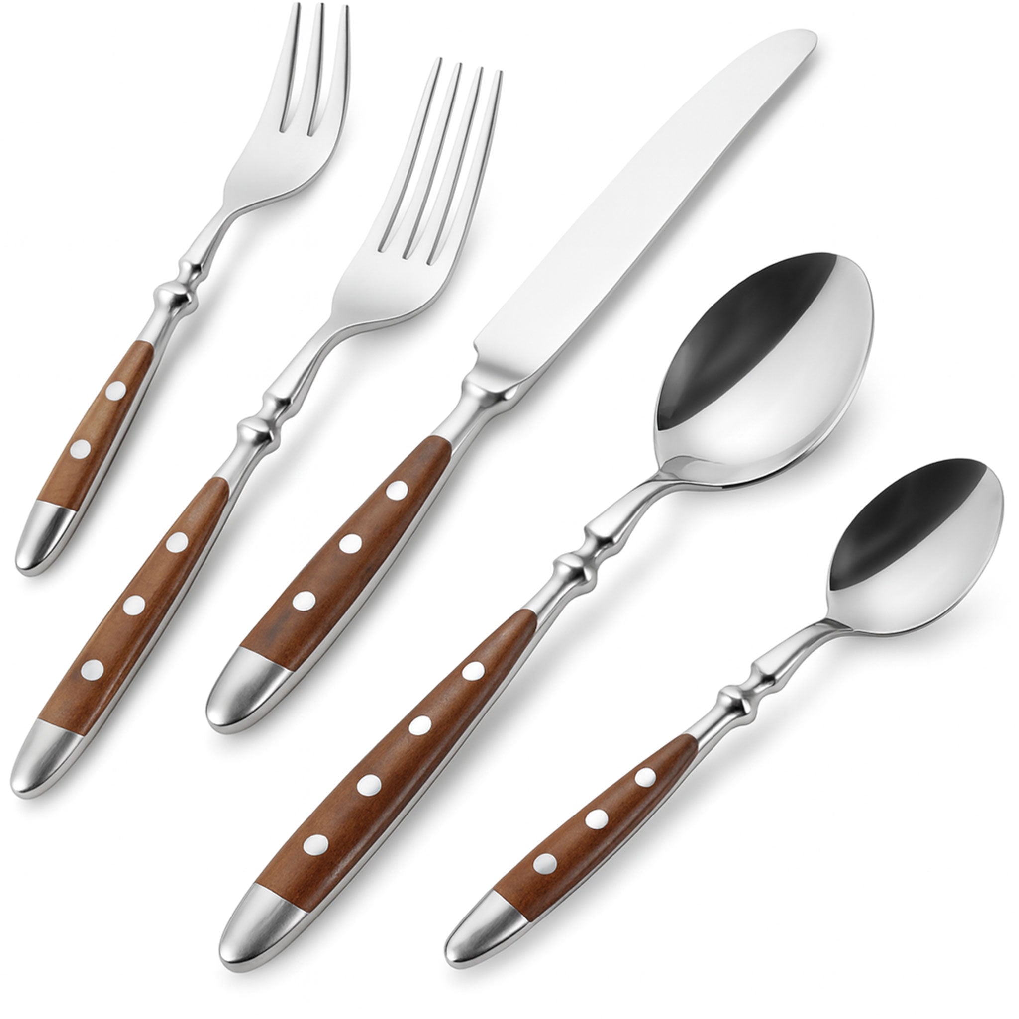 430 Stainless Steel Brown Cutlery Set