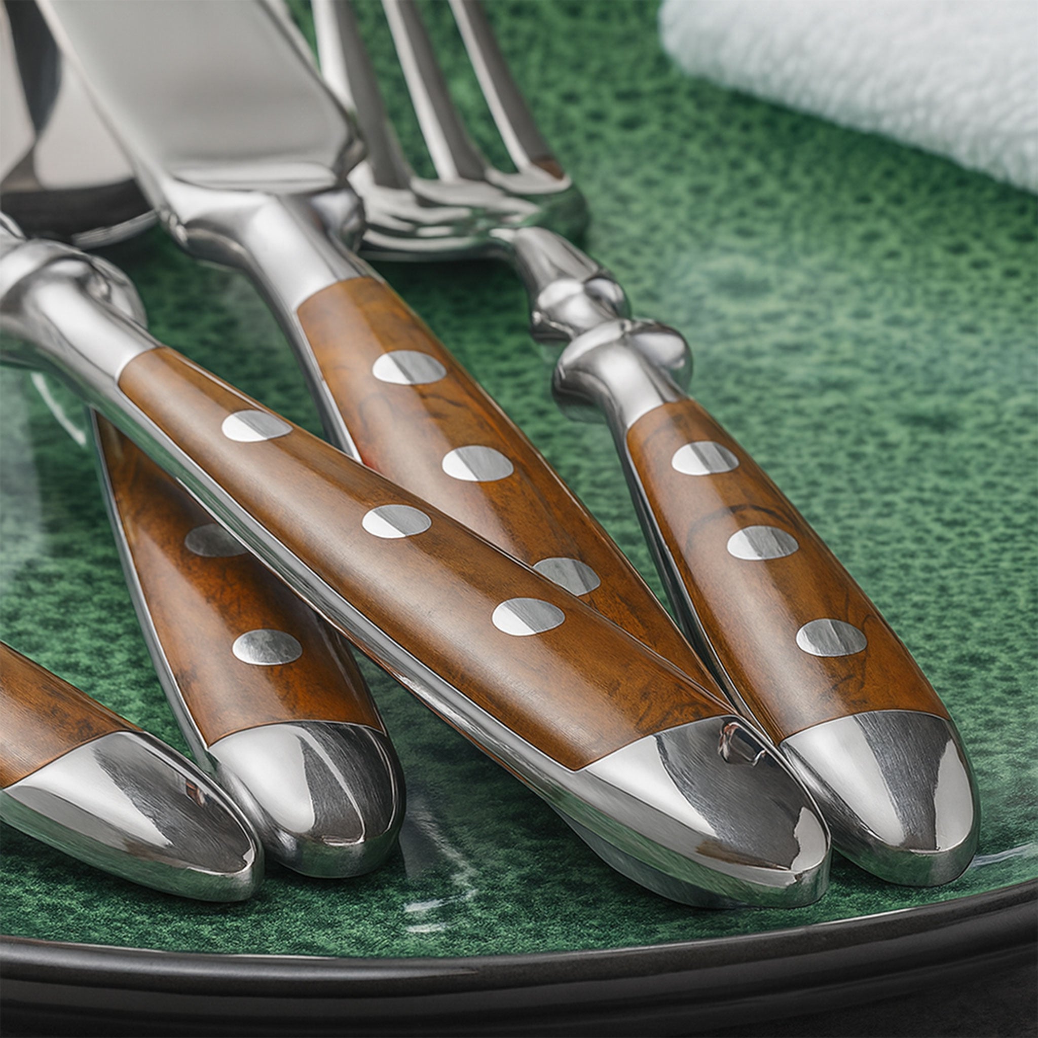 430 Stainless Steel Brown Cutlery Set