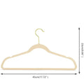 45CM Seamless Flocking New Golden Hook Flocking Hanger Dry and Wet Wardrobe Storage Adult Magic Hanger wiktra