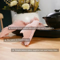 4PCS 45X45cm Etheral Wedding Gauze Napkins Cloth Napkin Tableware Towel Table Decor Accessories for Dinner Party - Wiktra