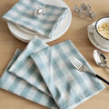 4PCS Christmas Plaid Cloth Napkin 100% Cotton Square Napkin Western Napkin Simple Nordic Style Check Dish Towel Table Decor - Wiktra