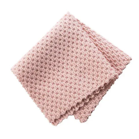 4PcsKitchen Anti-grease wiping rags efficient Super Absorbent Microfiber Cleaning Cloth home washing dish kitchen Cleaning towel