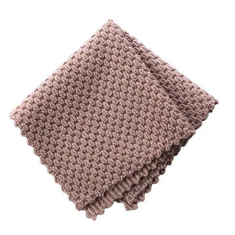 4PcsKitchen Anti-grease wiping rags efficient Super Absorbent Microfiber Cleaning Cloth home washing dish kitchen Cleaning towel