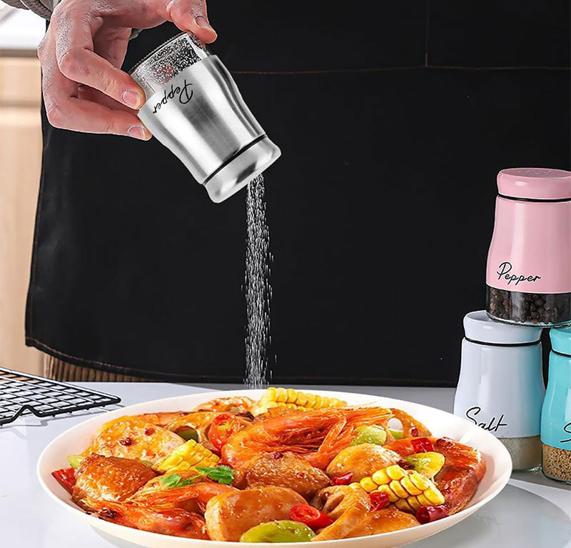 4oz Glass Spice Bottle with Iron Frame