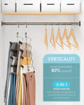 5 Layers Pants Hangers with Non-Slip Foam Padded Swing Arm Trousers Heavy Duty Multi-Layer Hanger Rack for Slacks Scarf Jeans wiktra