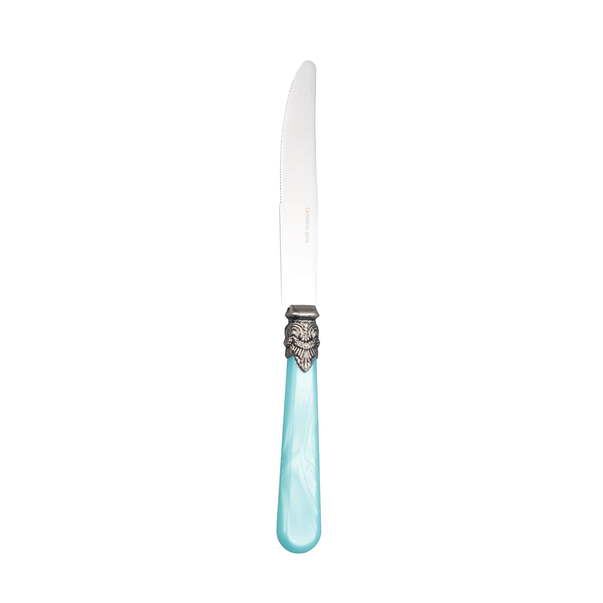 5-Piece Blue Stainless Steel Flatware Set