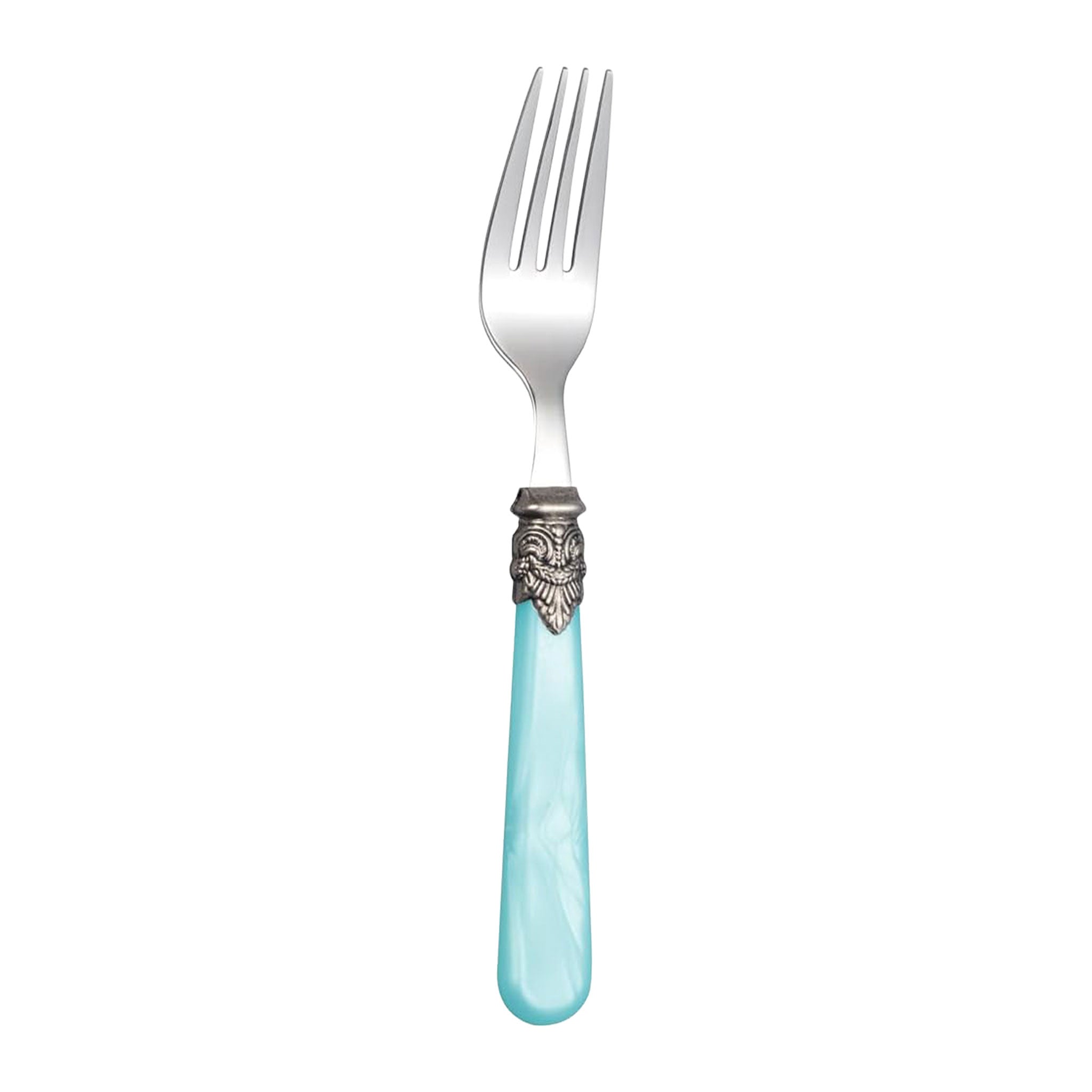5-Piece Blue Stainless Steel Flatware Set