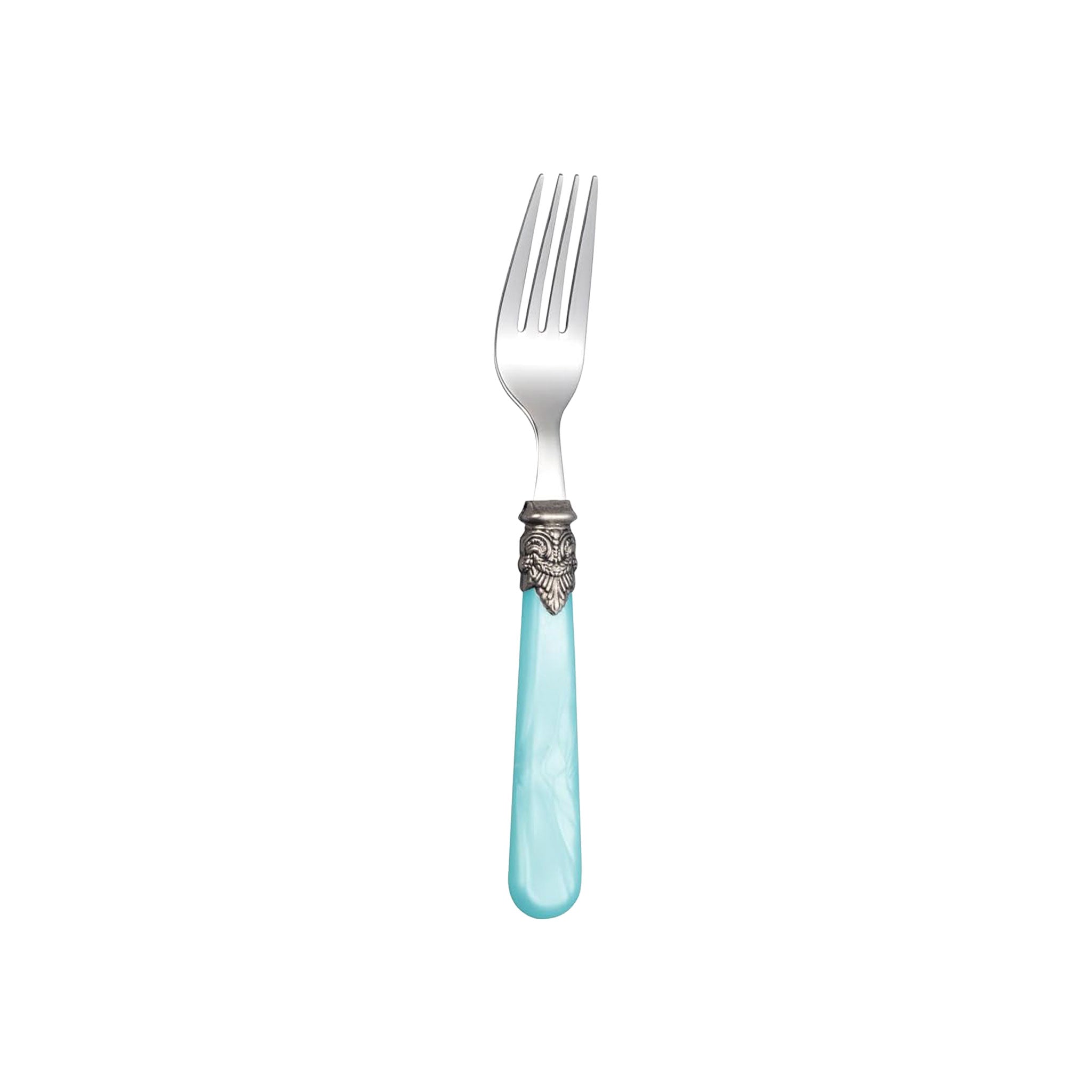 5-Piece Blue Stainless Steel Flatware Set