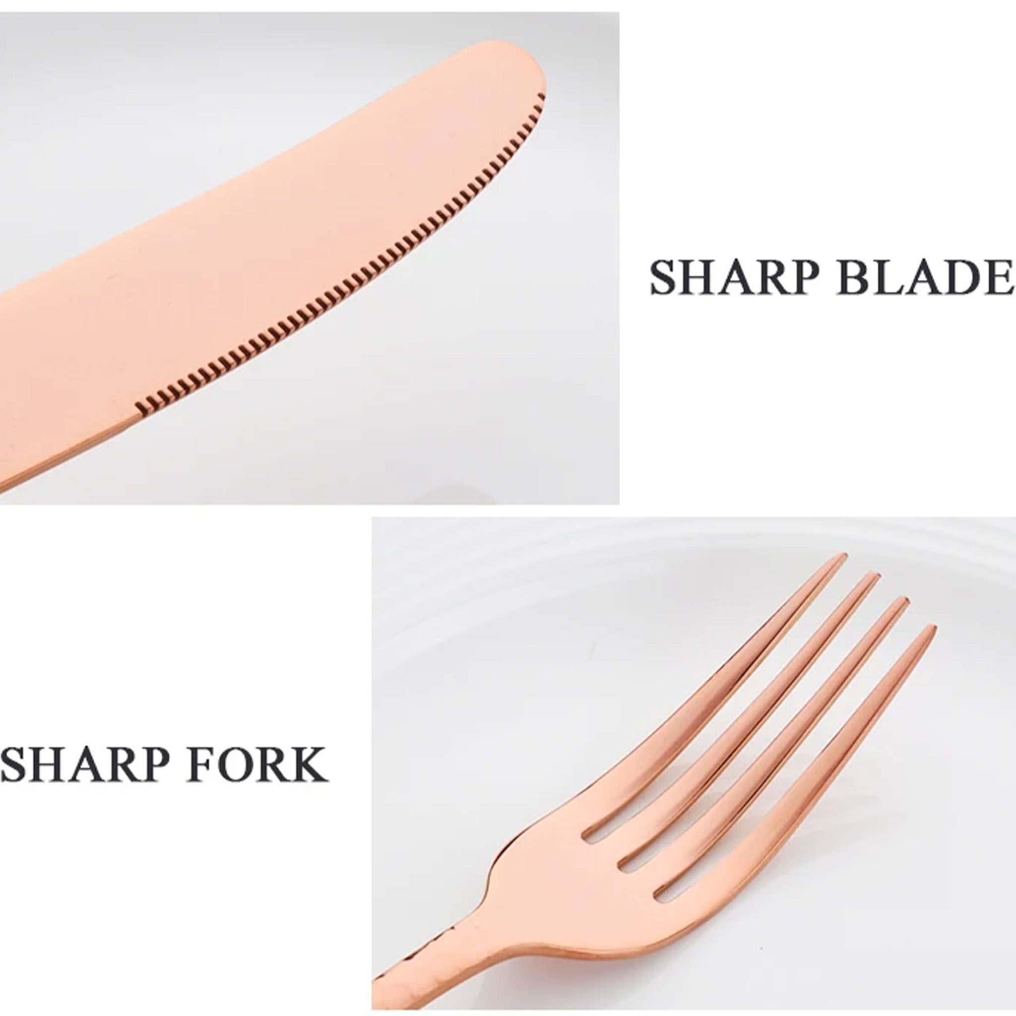 5-Piece Stainless Steel Cutlery Set – Knife, Fork & Spoon Dinnerware