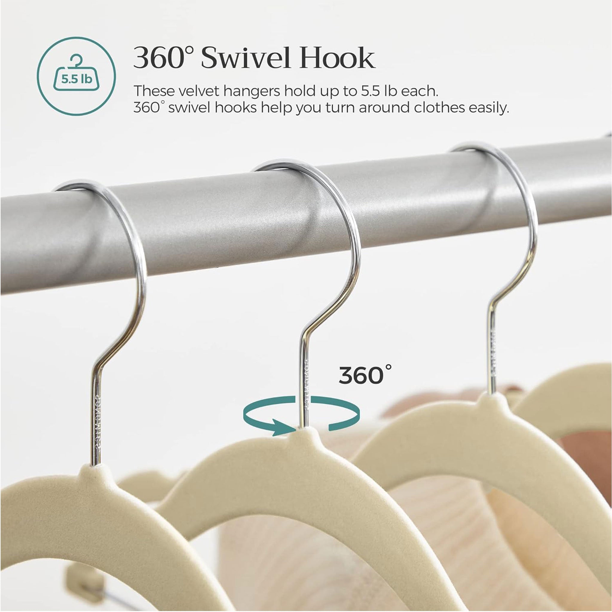 5-Set Wooden Pants & Scarf Closet Organizers