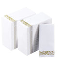 50PCS Soft and Linen Feel Disposable Hand Towels Durable Decorative Bathroom Hand Napkins Good for Kitchen, Parties, Weddings - Wiktra