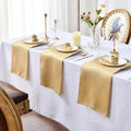 50Pc Satin Table Napkin Soft Handkerchief Tea Towels Wedding Banquet Square Table Napkins Napkin Ring Dinner Party Decor 30X30cm - Wiktra