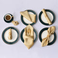 50Pc Satin Table Napkin Soft Handkerchief Tea Towels Wedding Banquet Square Table Napkins Napkin Ring Dinner Party Decor 30X30cm - Wiktra