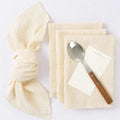 50pcs 30x30cm Ivory Retro Gauze Cotton Napkin Sewing Edge Tea Towel Wedding Party Christmas Table DecorBurrs napkins  Wholesale - Wiktra