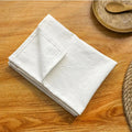 50pcs Cotton Cloth Napkins 30x45cm Dusty Blue Fabric Serviette Kitchen Tea Table Towels for Home Wedding Decoration Christmas - Wiktra