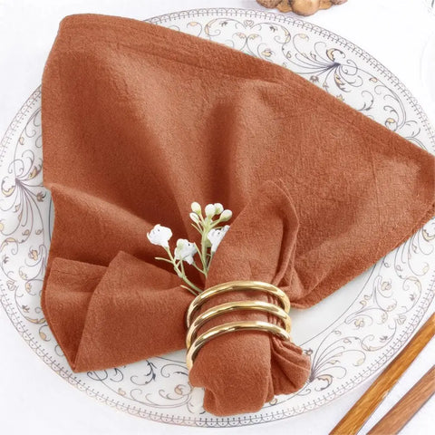 50pcs Cotton Cloth Napkins 30x45cm Dusty Blue Fabric Serviette Kitchen Tea Table Towels for Home Wedding Decoration Christmas - Wiktra