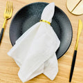 50pcs Cotton Cloth Napkins 30x45cm Dusty Blue Fabric Serviette Kitchen Tea Table Towels for Home Wedding Decoration Christmas - Wiktra