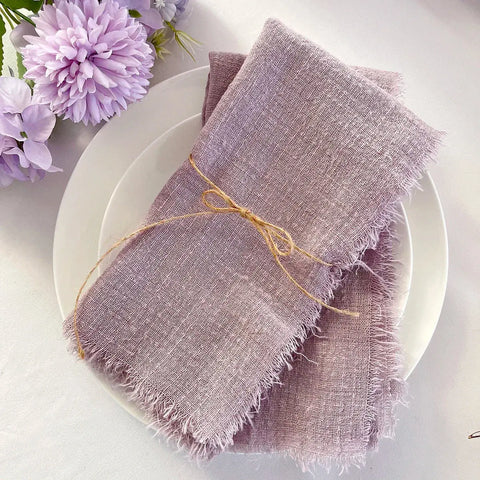 50pcs Wholesale Gauze Cotton Sage Green Napkin Tea Towel Wedding Party Christmas Table Decor Retro Burrs napkins 42x42cm - Wiktra