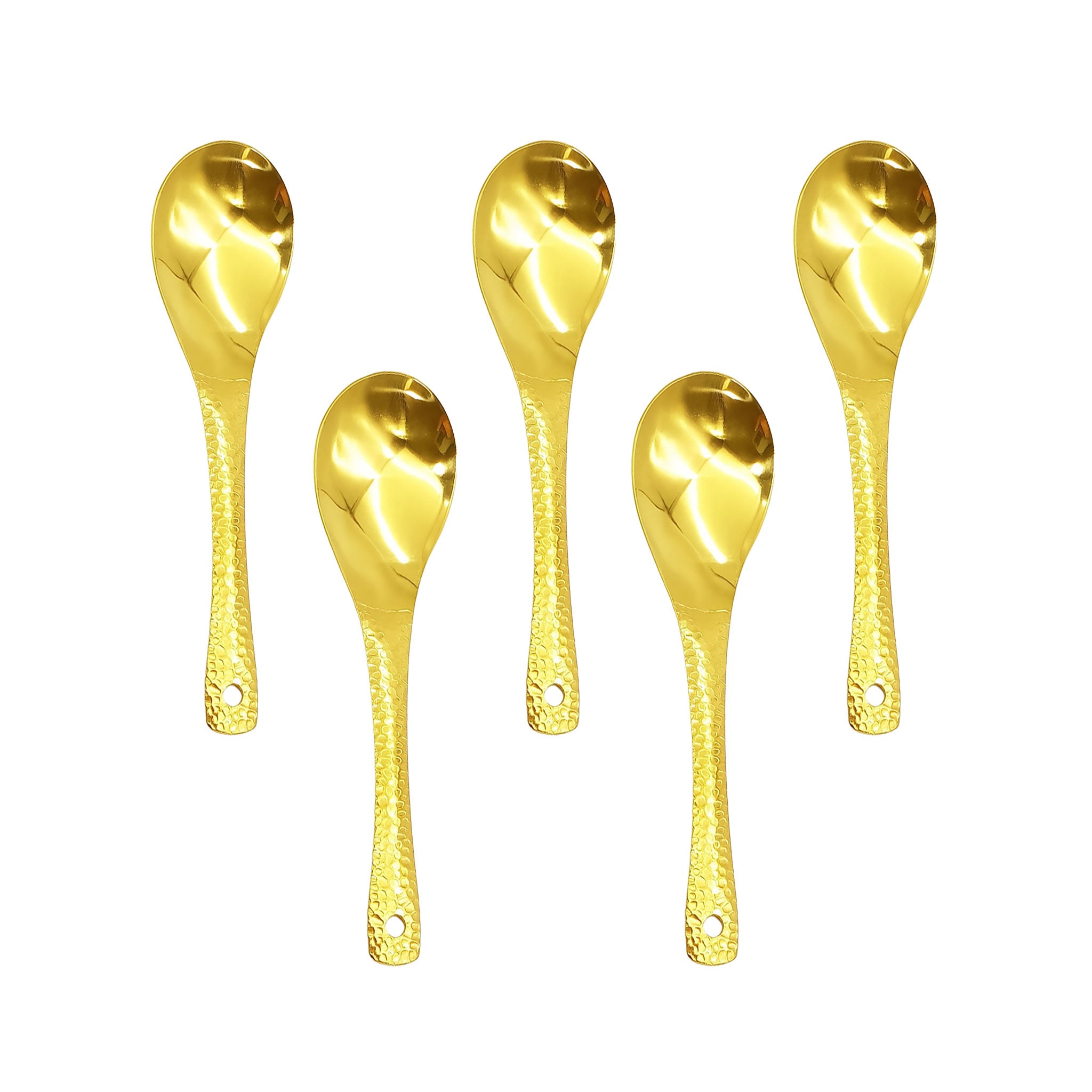 5PCS Stainless Steel Ramen Soup Spoons