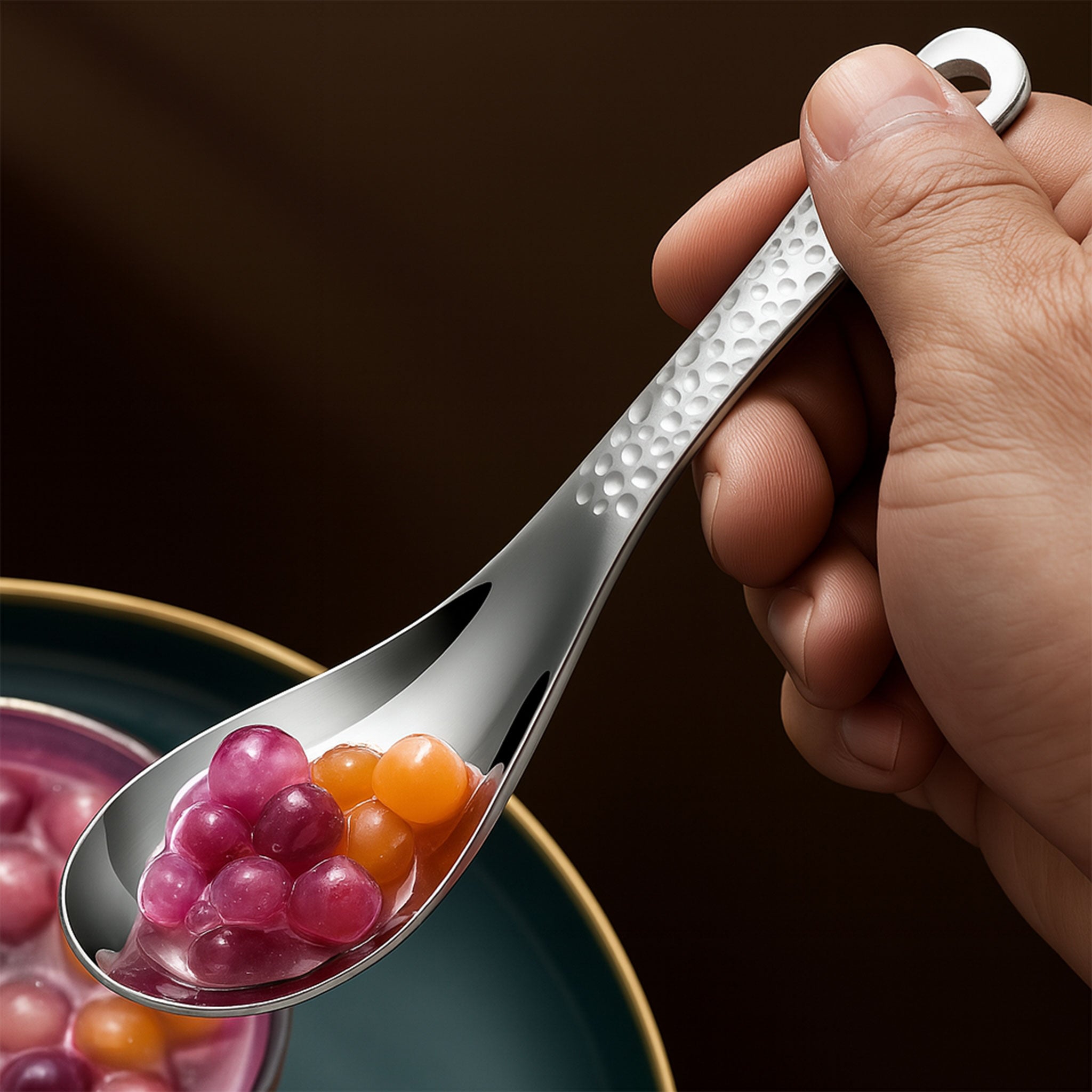 5PCS Stainless Steel Thick Soup Spoons