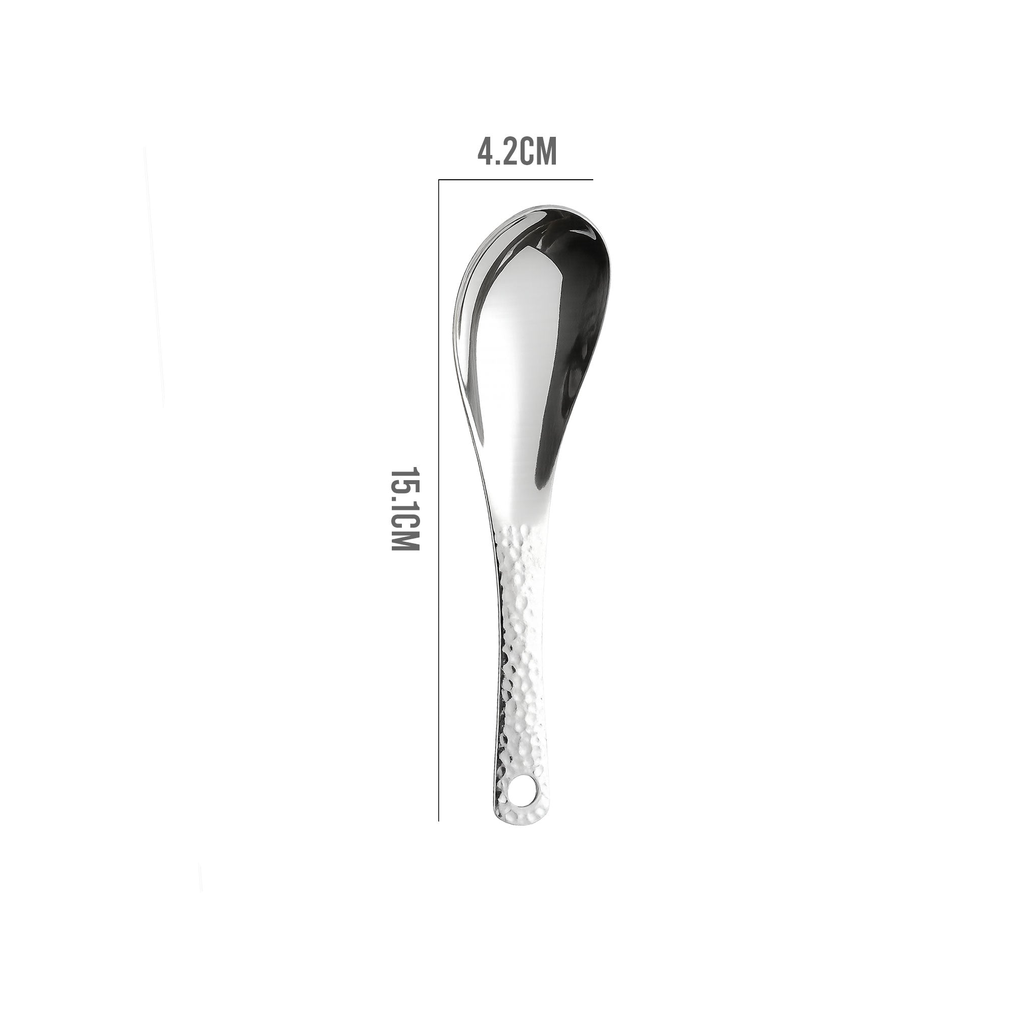 5PCS Stainless Steel Thick Soup Spoons