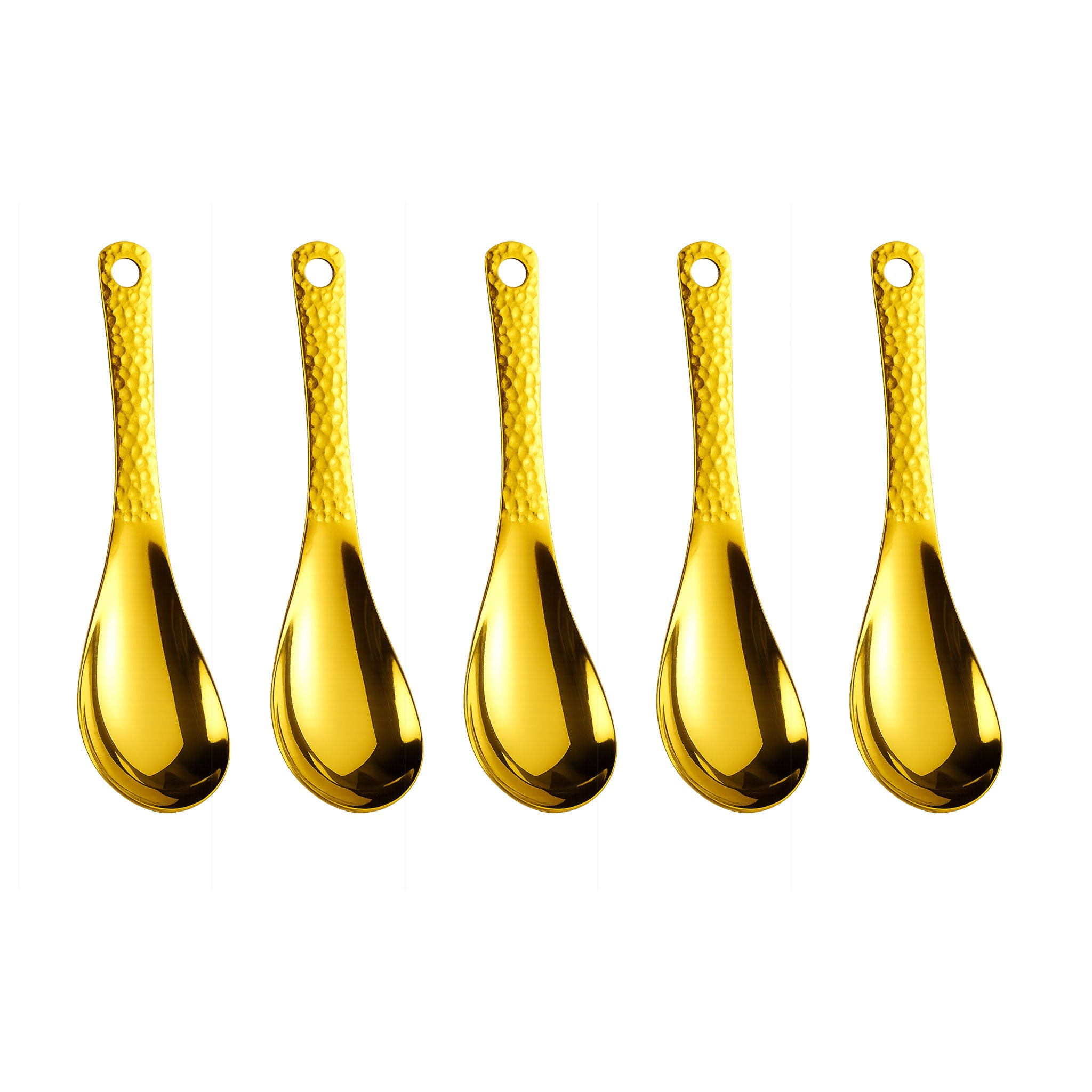 5PCS Stainless Steel Thick Soup Spoons