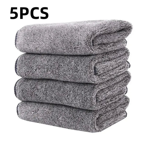 Microfiber Kitchen Towel Set Bamboo Fier Towels for Kitchen Napkin Soft Dish Cloth Absorbent Cleaning Cloth Rags 2/4/5Pcs wiktra