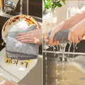 Microfiber Kitchen Towel Set Bamboo Fier Towels for Kitchen Napkin Soft Dish Cloth Absorbent Cleaning Cloth Rags 2/4/5Pcs wiktra