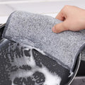 20/5pcs Double-side Steel Wire Dish Towel Kitchen Scrub Cleaning Cloth Pan Pot Washing Cloths Non-Scratch Household Cleaning Rag wiktra