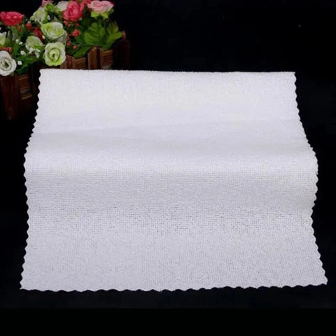 5pcs Large Size 30*70cm White Kitchen Cleaning Cloth Superfine Fiber Towel Washing Dish Car Care Clean Scouring Pad Housework wiktra