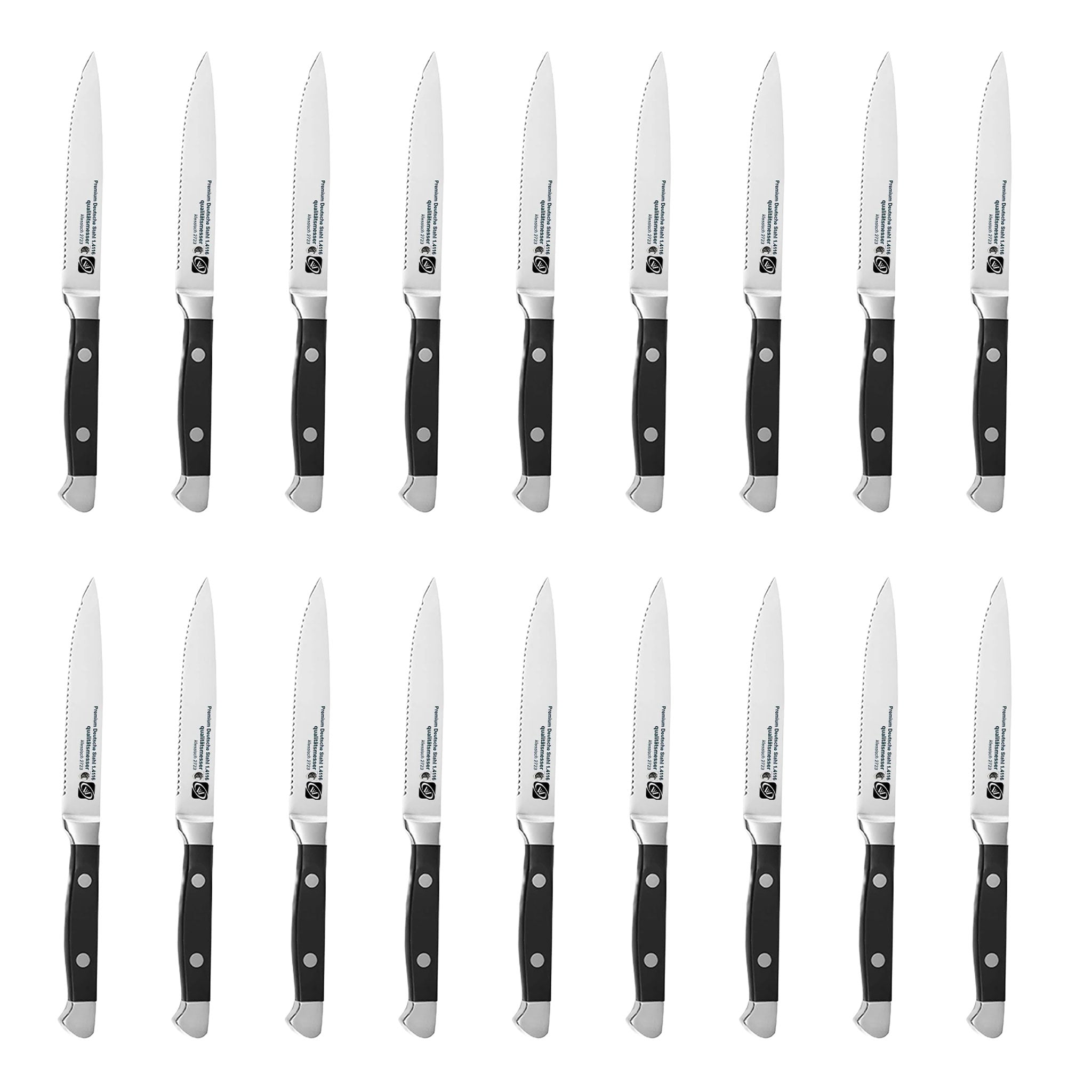 6/12/14/18-Piece German Steel Steak Knife Set