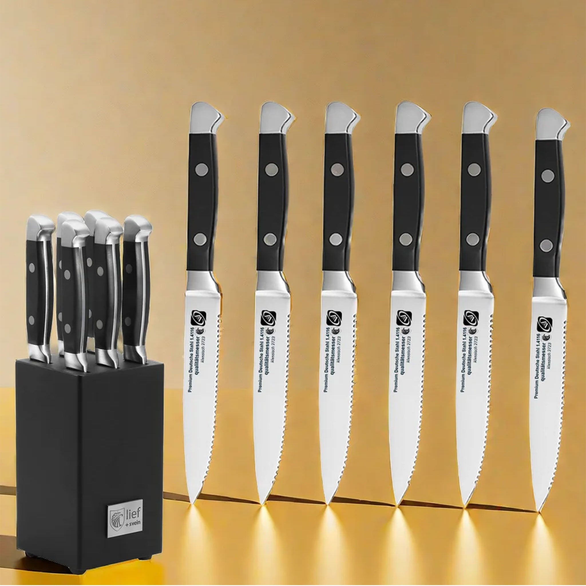 6/12/14/18-Piece German Steel Steak Knife Set